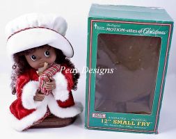 Telco Small Fry BLACK GIRL Animated Musical Motionette
